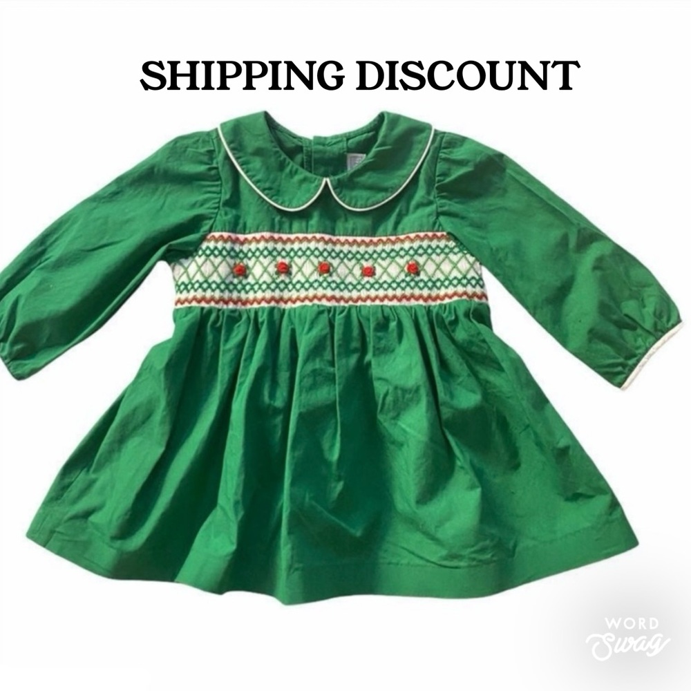 Fantaisie Kids Dress with Embroidered Detail